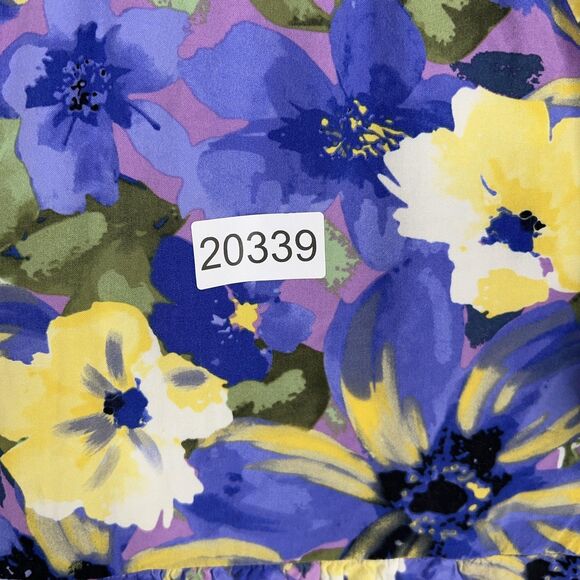 Fig and Flower Dress Womens Small Purple Yellow Boho Ruffle Layer Flowy Feminine - Picture 14 of 14